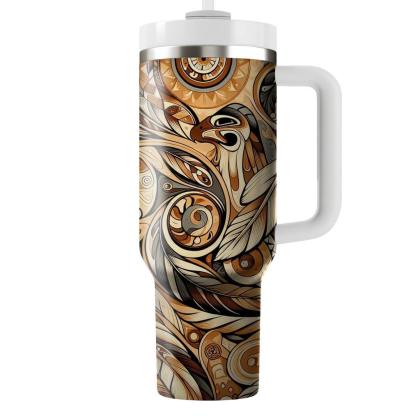Peaceful Autumn - Native American Heritage Month  Tumblers With Lids