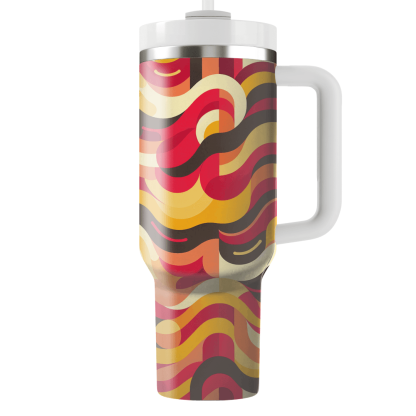 Abstract Wave Forms Custom Tumblers