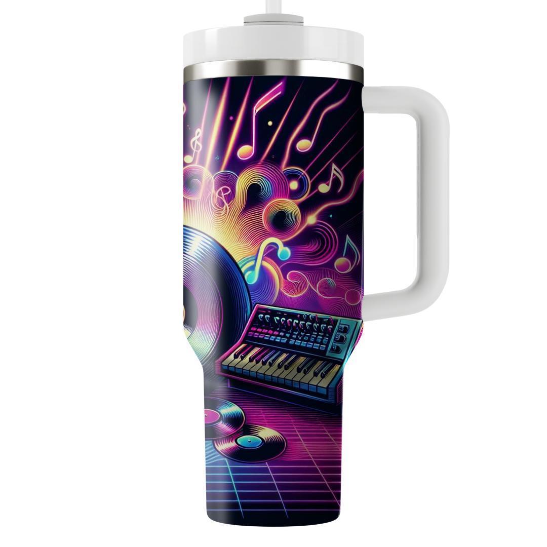 Funky Synthwave Symphony  Personalized Tumblers