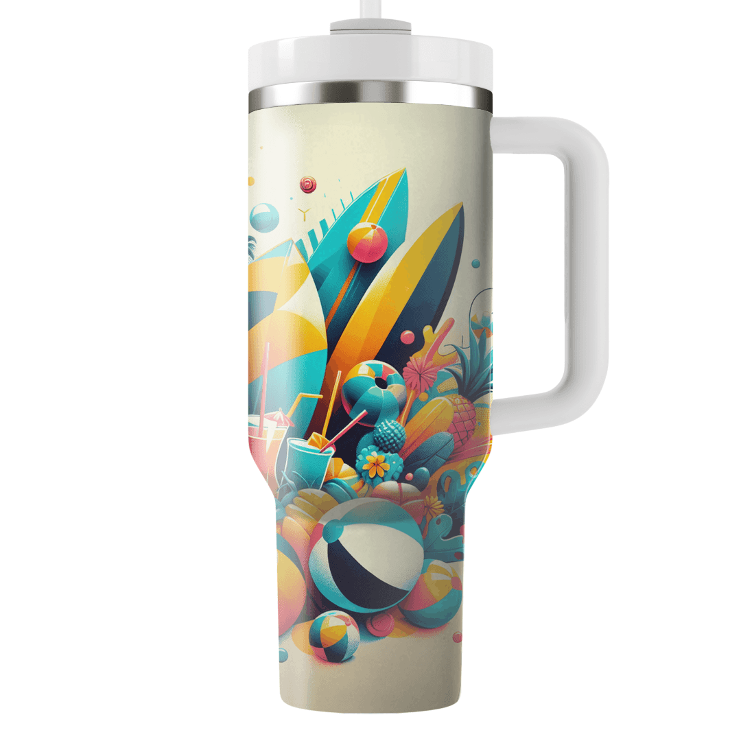 Summer Surf Vibes Decorative Tumblers