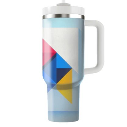 Geometric Burst Of Color  Custom Tumblers