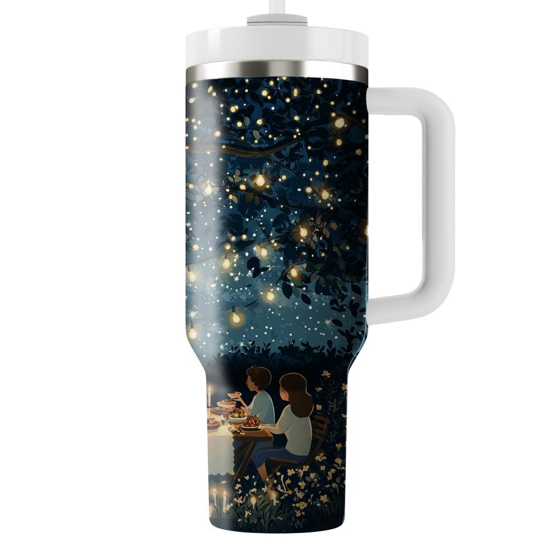 Sunset Reflections: A Family Dinner Under The Stars Unique Tumblers