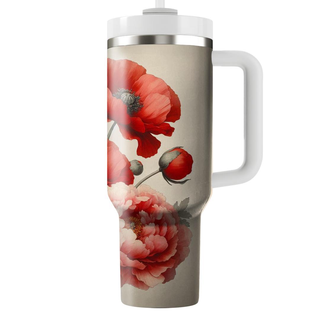Watercolor Poppy Fields  Tumblers For Gifts