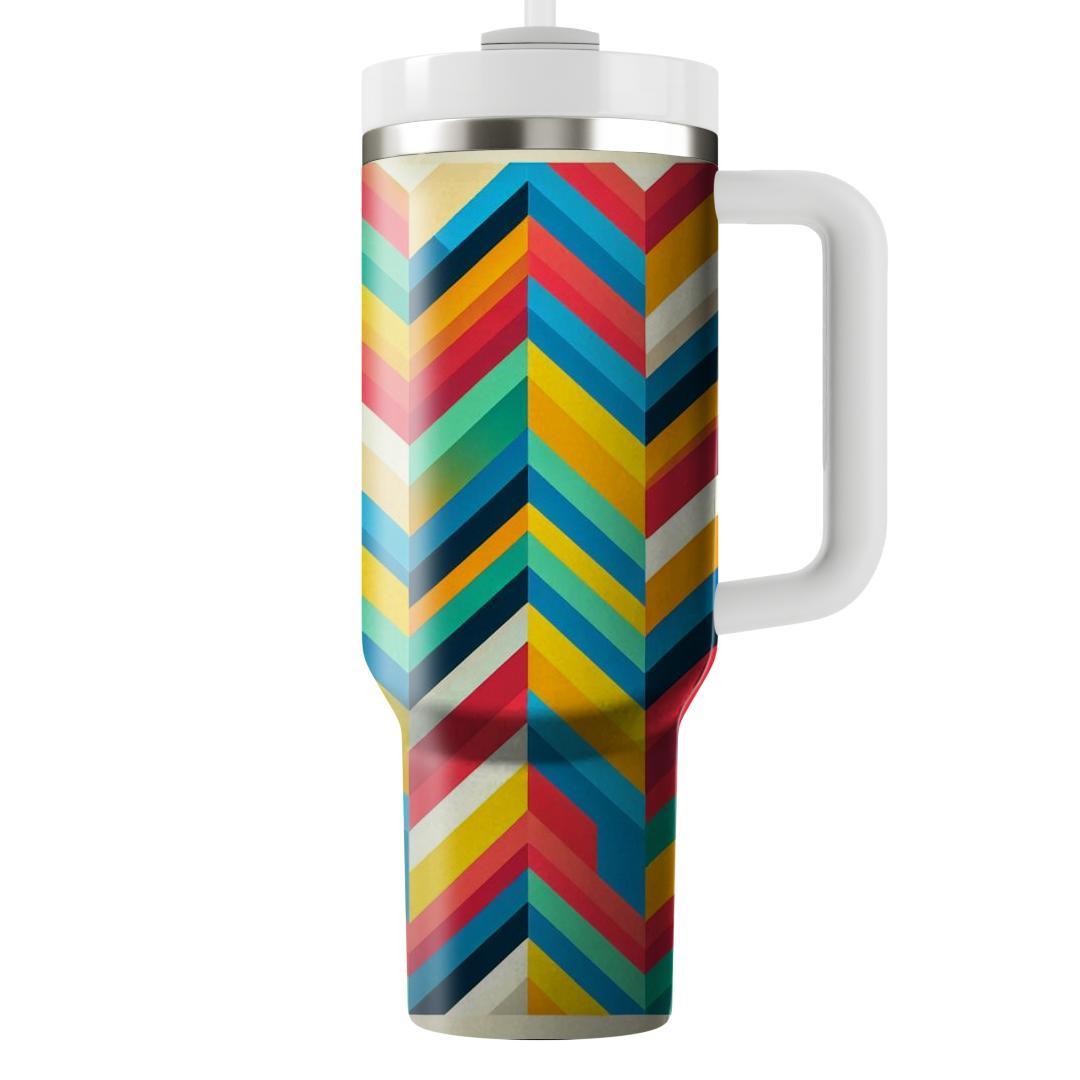 Prismatic Chevron Delight  Tumblers For Gifts