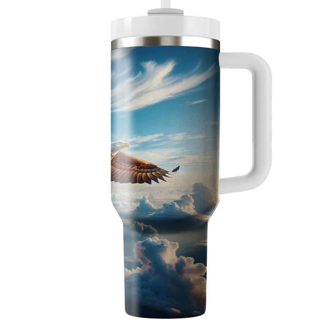 Majestic Bald Eagle Flight  Travel Tumblers