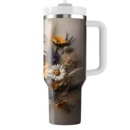 Rustic Country Blooms  Tumbler Cups