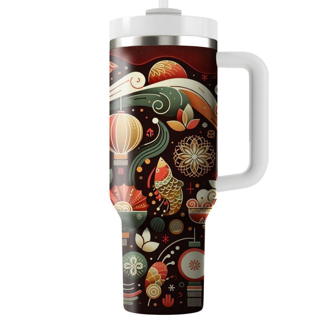 Radiant Unity - A Multicultural New Year  Tumbler Cups
