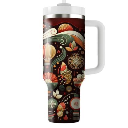 Radiant Unity - A Multicultural New Year  Tumbler Cups