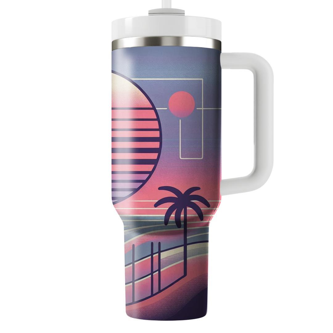 Pastel Sunset Waves  Personalized Tumblers