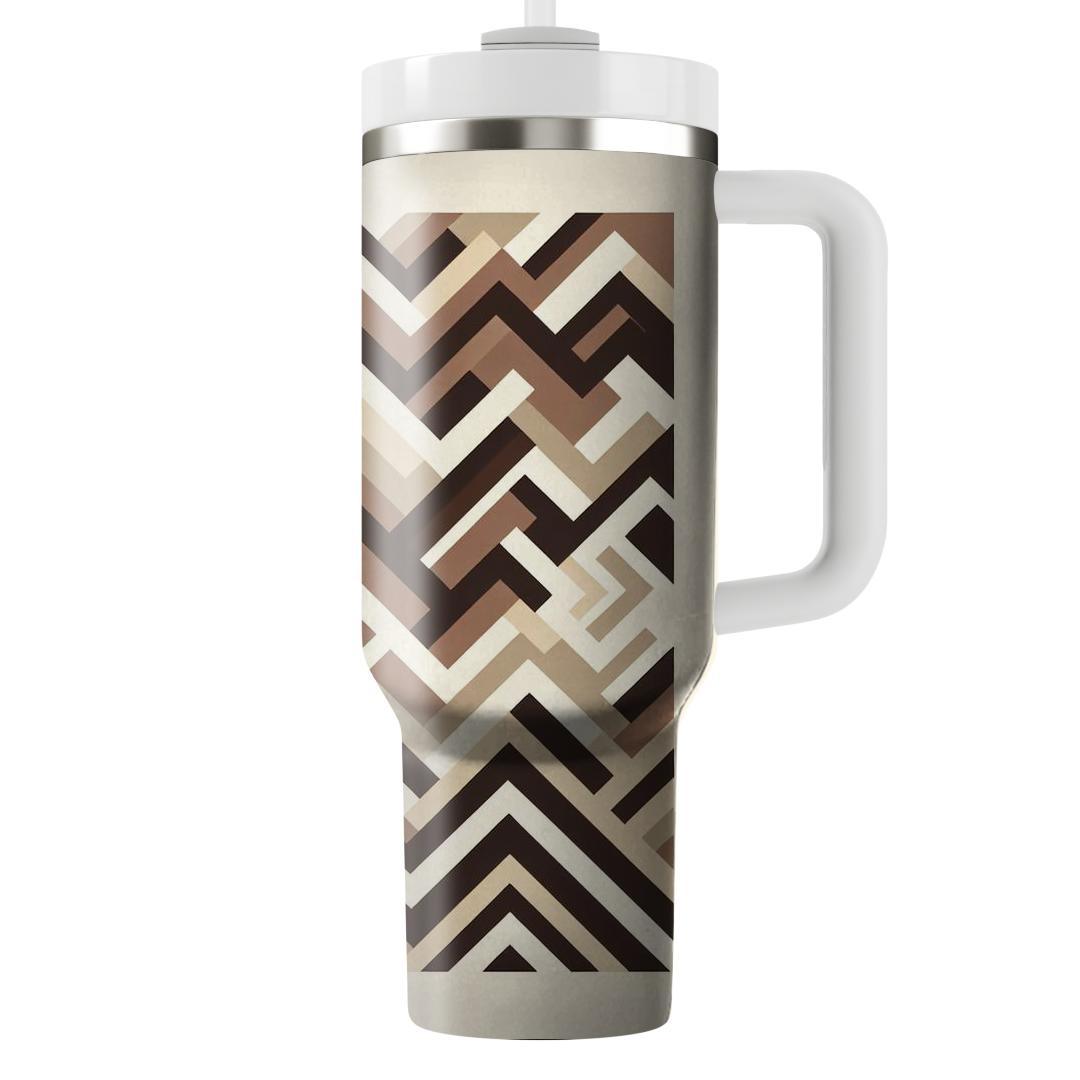 Abstract Tribal Chevron  Insulated Tumblers