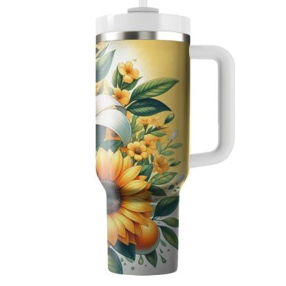 Bright Citrus Blooms  Insulated Tumblers
