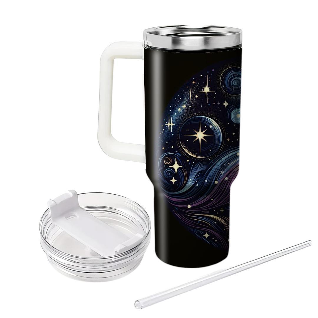 Retro Starscape  Personalized Tumblers
