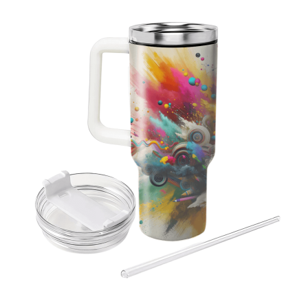 Echoes Of Joy - A Holi Explosion  Decorative Tumblers