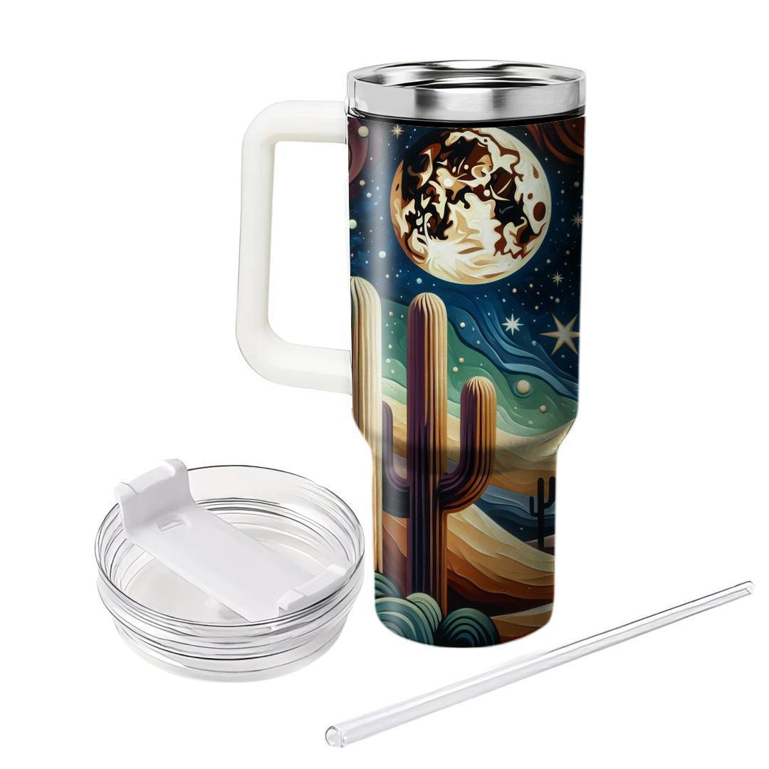 Cunning Coyote Moonlight  Tumblers With Lids