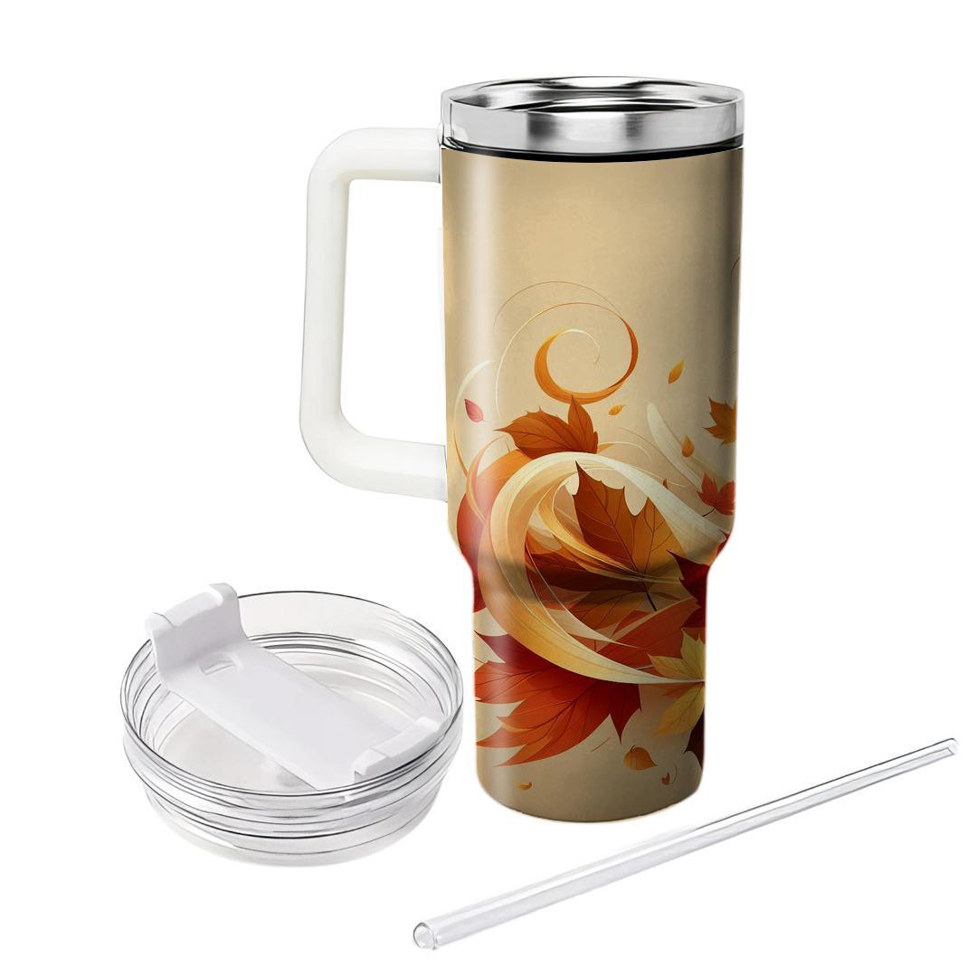Golden Autumn Maple  Unique Tumblers