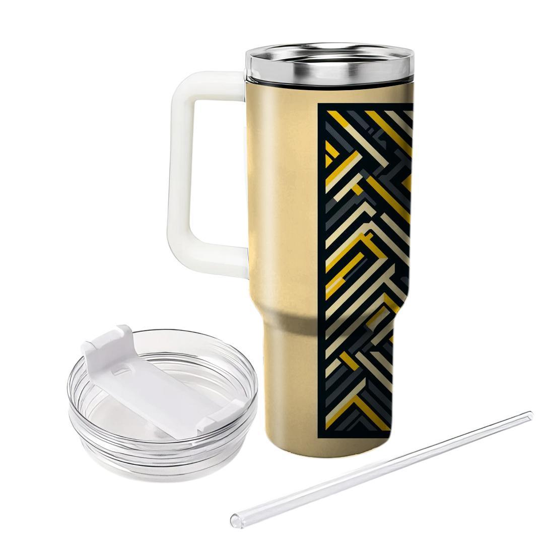 Bold Zigzag Contrast  Tumblers For Gifts