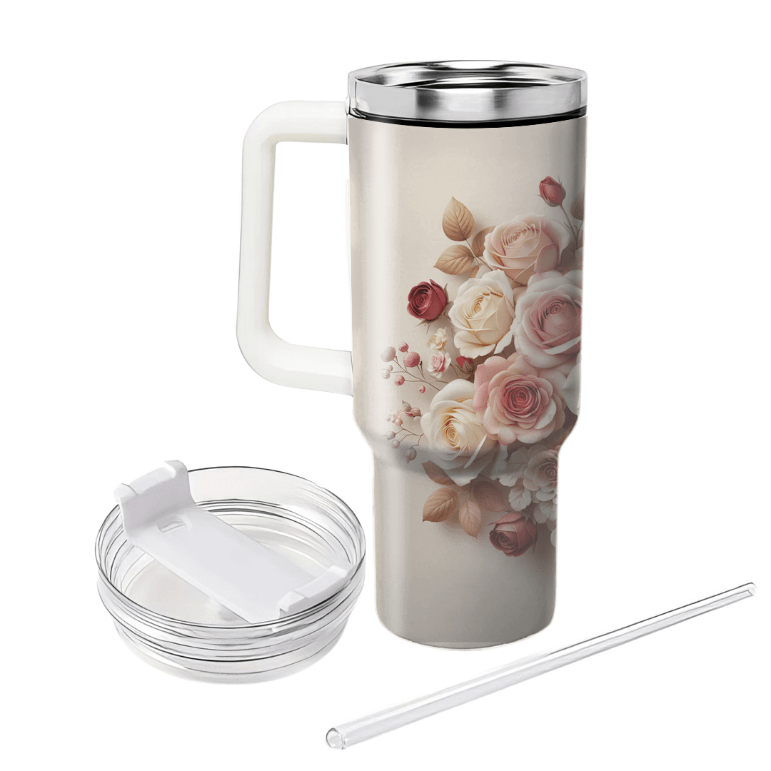 Charming Rose Bouquet  Insulated Tumblers