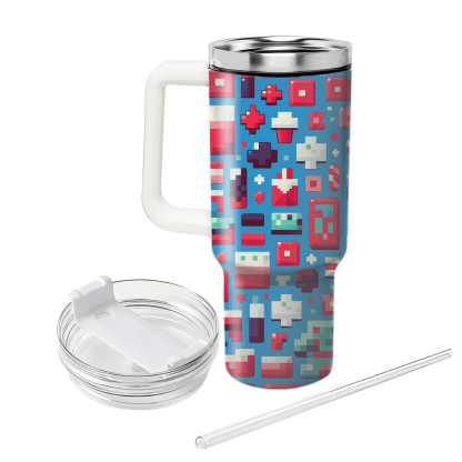 Modern Pixel Art  Custom Tumblers