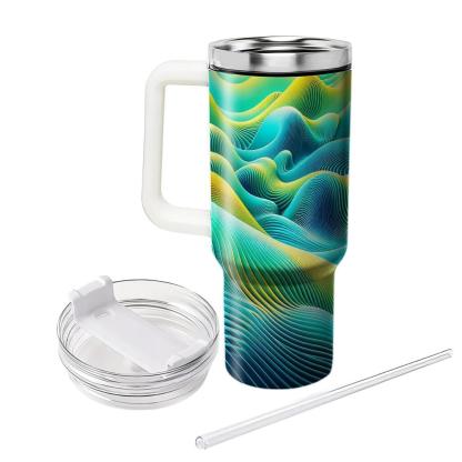 Radical Wave Pattern  Tumbler Cups