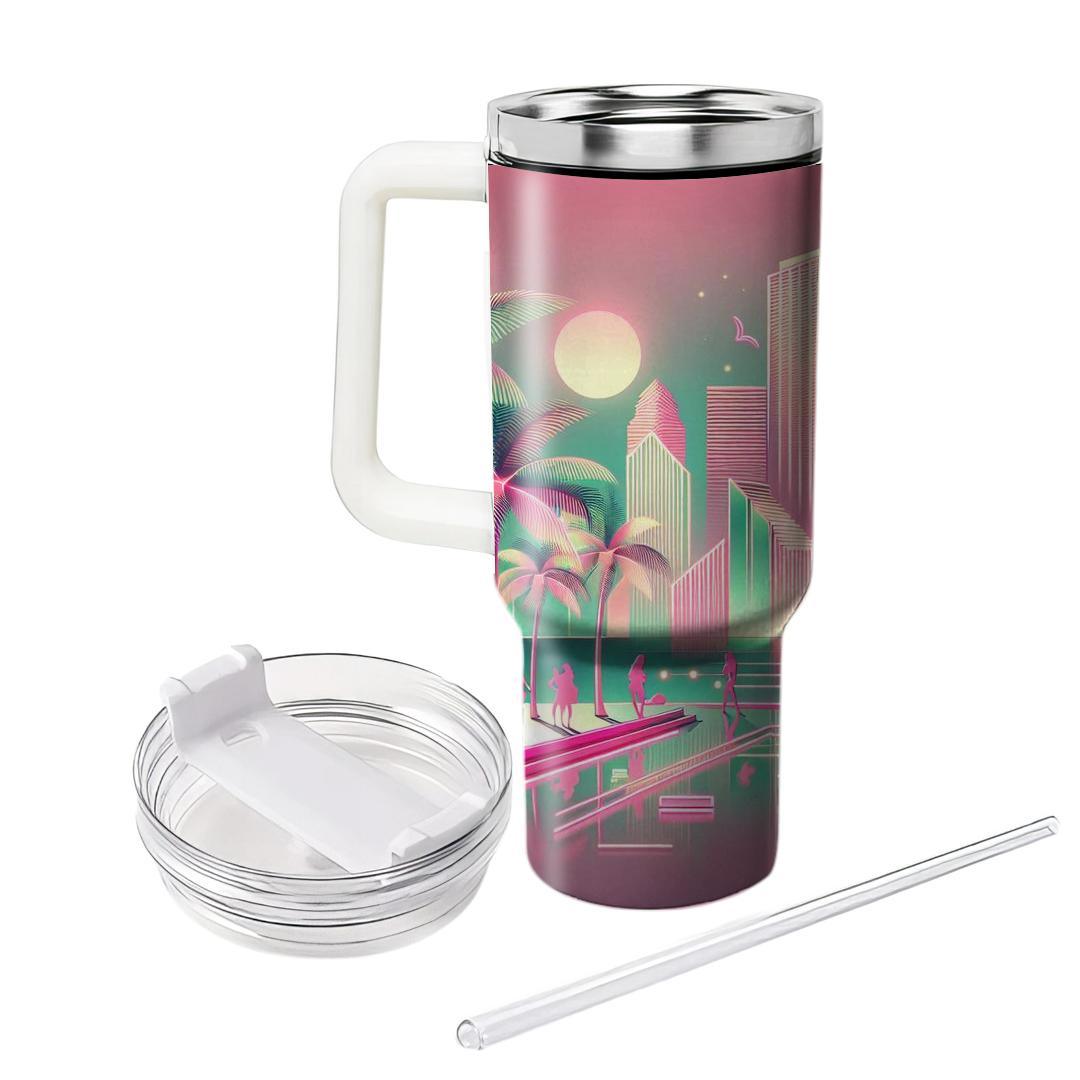 Miami Vice Glam  Unique Tumblers