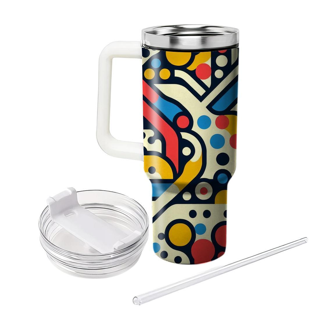 Dotted Pathway Pattern  Personalized Tumblers