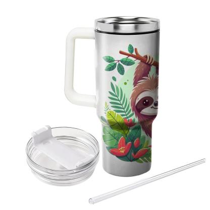 Whimsical Sloth  Tumblers With Lids