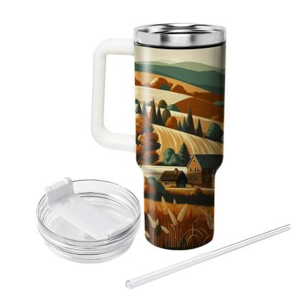 Autumn Countryside Charm  Travel Tumblers