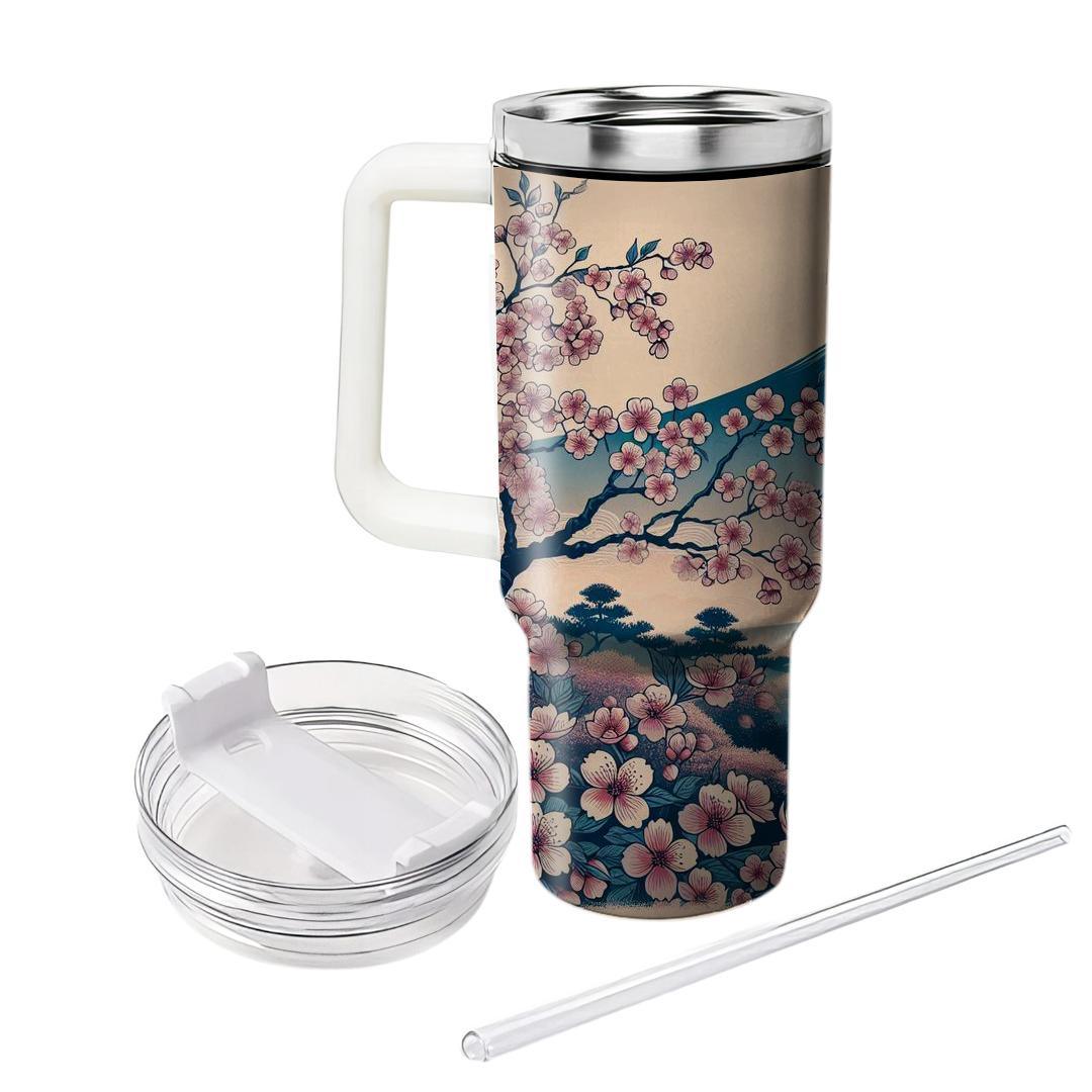 Cherry Blossom Ukiyo-e  Unique Tumblers