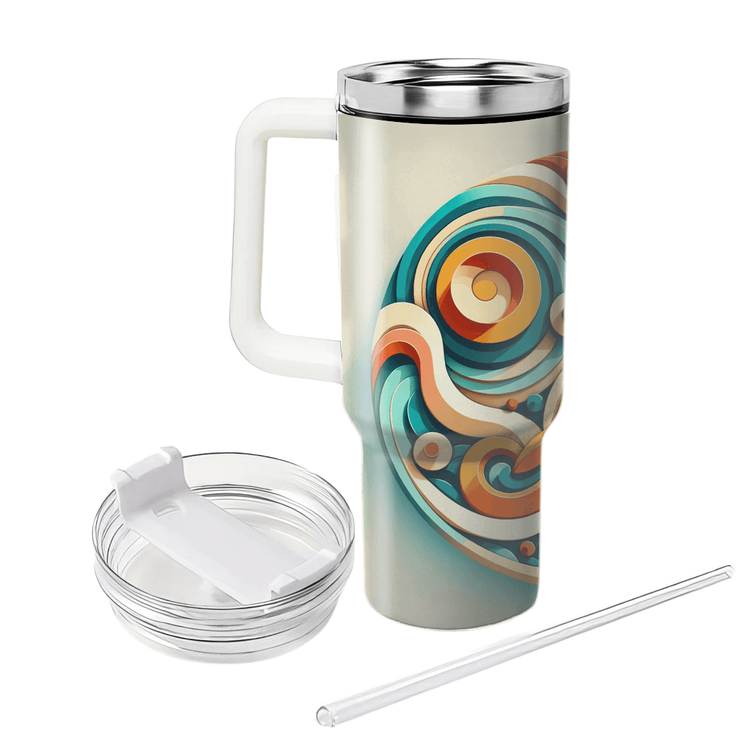 Dynamic Spiral Design  Custom Tumblers