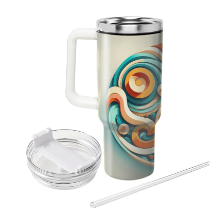 Dynamic Spiral Design  Custom Tumblers