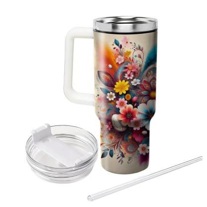 Cultural Blossoms - Spring Festival Of Colors  Tumblers With Lids