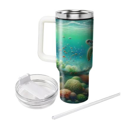 Elegant Turtle Serenity  Travel Tumblers