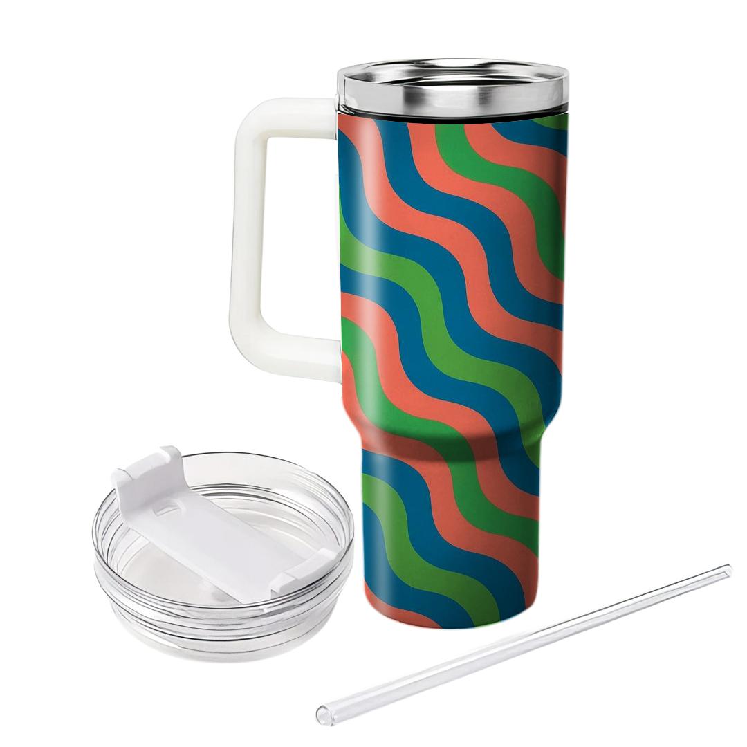 Dynamic Wave Overlay Unique Tumblers