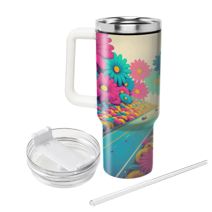 Funky Flower Power  Custom Tumblers