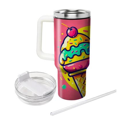 Funky Ice Cream Cone  Personalized Tumblers
