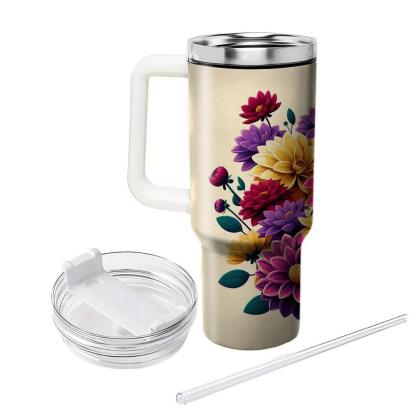 Enchanting Dahlia Garden  Insulated Tumblers