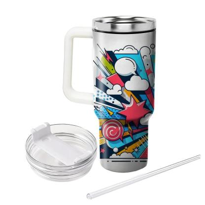 Pop Art Flashback  Travel Tumblers