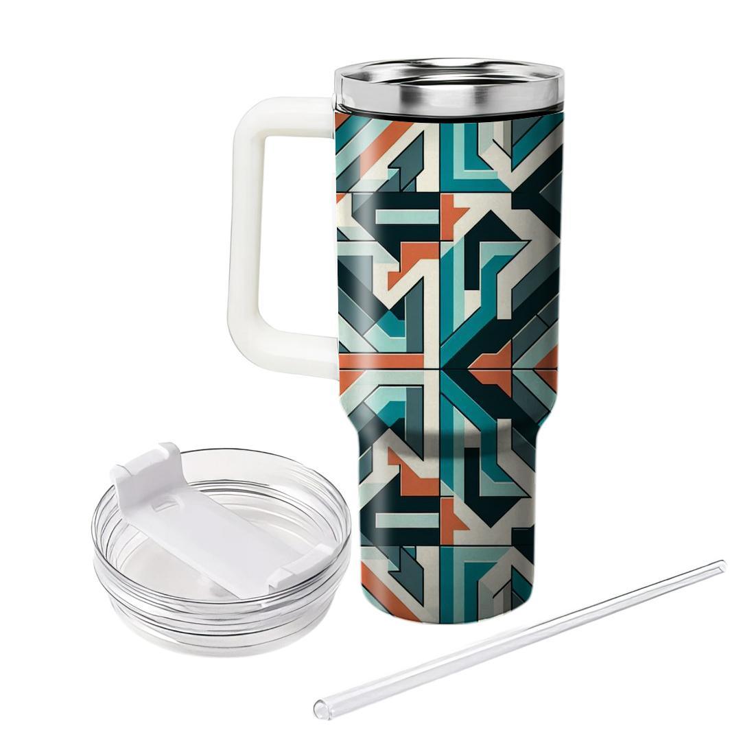 Tessellated Square Mosaic  Tumblers For Gifts