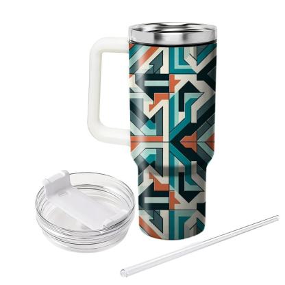 Tessellated Square Mosaic  Tumblers For Gifts