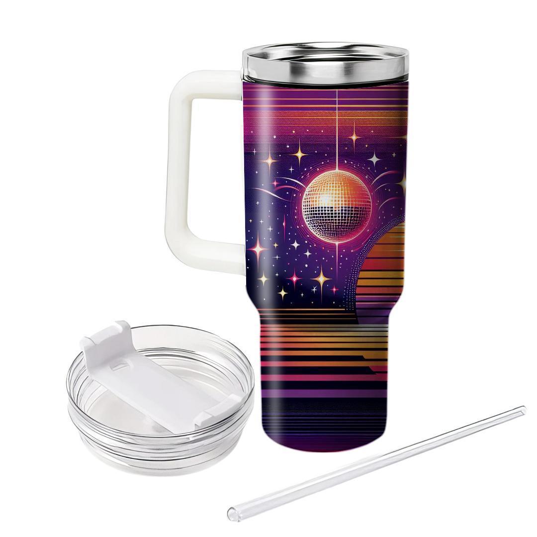 Disco Sunset Glow  Travel Tumblers
