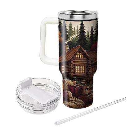 Cozy Autumn Retreat  Travel Tumblers