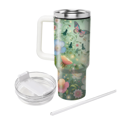 Spring Fairy Garden  Personalized Tumblers