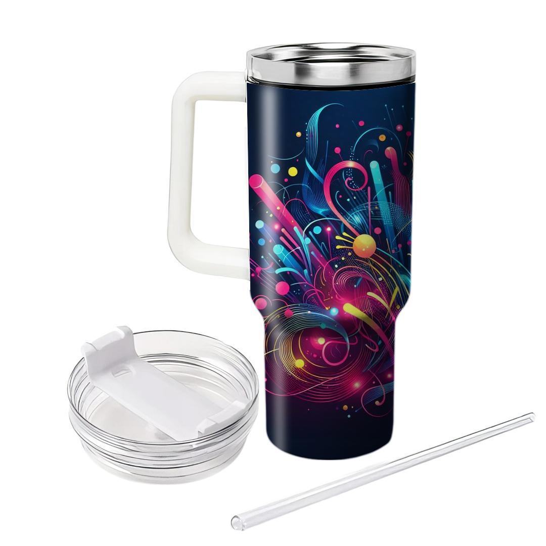 Neon Party Lights  Personalized Tumblers