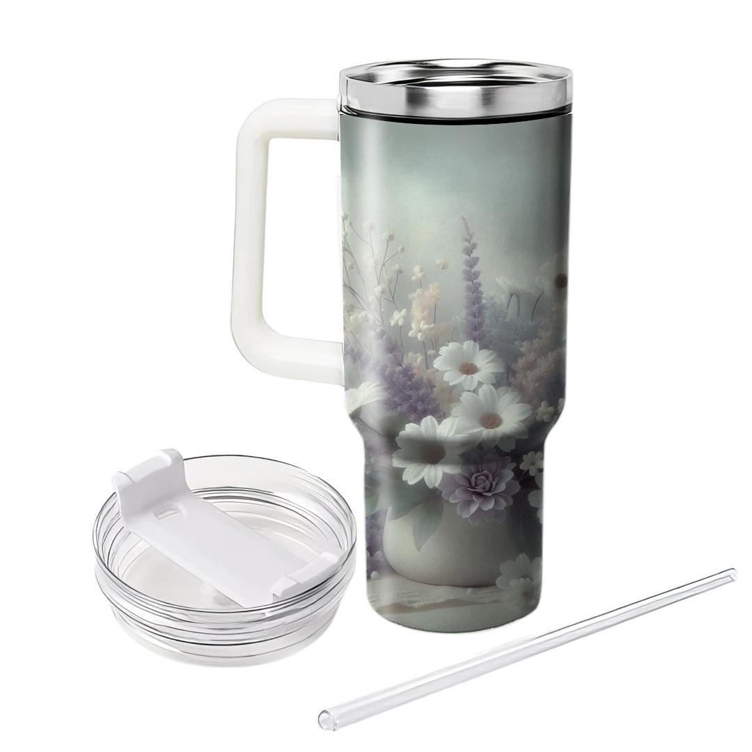 Misty Floral Whispers  Unique Tumblers