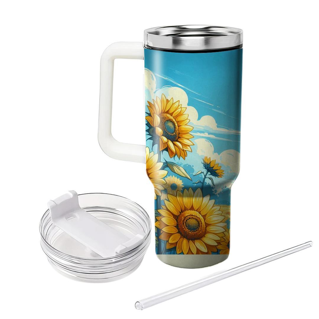 Rural Sunflower Farm  Tumblers For Gifts