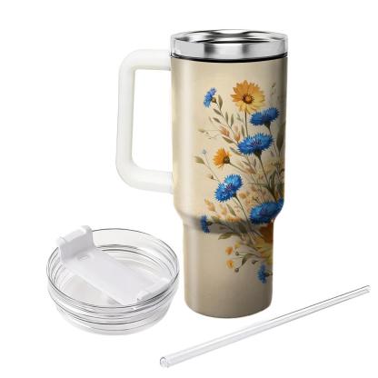 Rustic Wildflower Escape  Tumbler Cups