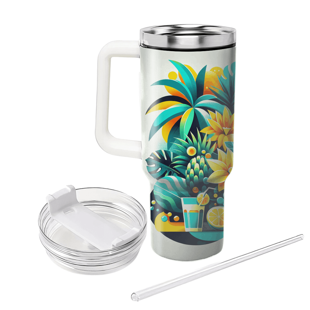 Summer Tropical Vibes  Tumbler Cups