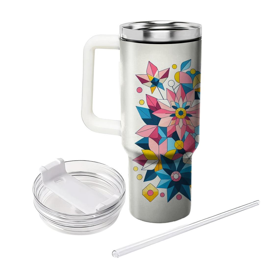 Delightful Geometric Flowers  Insulated Tumblers