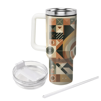 Earthy Tones Geometric Designs Unique Tumblers