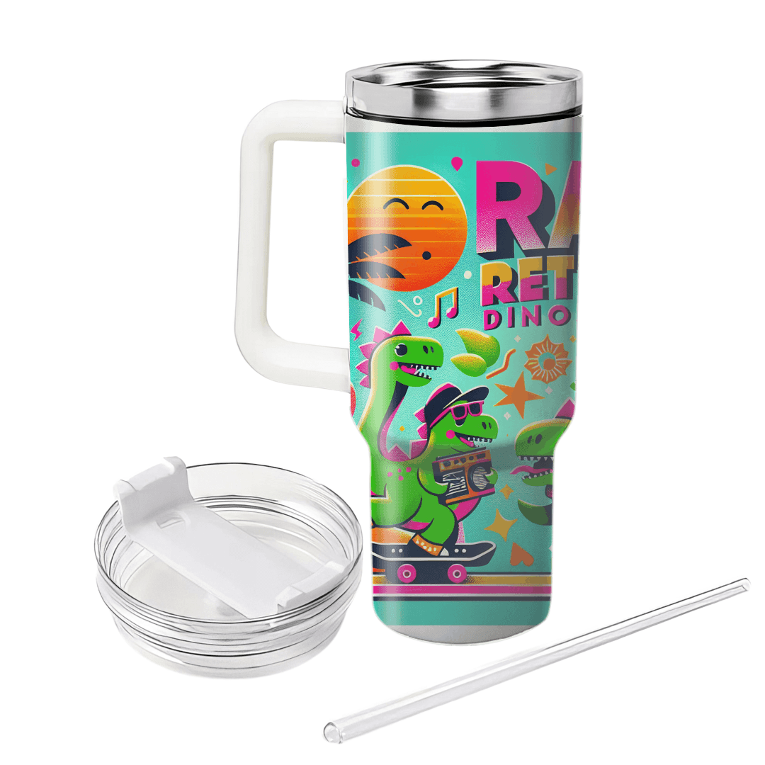 Rad Retro Dinosaurs Personalized Tumblers